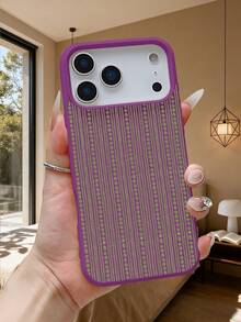 Flower Stripe Design Pattern Mobile Phone Case, Using Anti-Drop, Shockproof, Scratch-Resistant Soft Material, Dirt-Resistant And Durable,  Compatible With Iphone 17Promax/17Pro/17AIR/17/16Promax/16Pro/16Plus/16/15Promax/15Pro/15Plus/15/14Promax/14Pro/14Plus/14/13Promax/13Pro/13/12Promax/12Pro/12/11Promax/11Pro/11 - Màu vàng - Xem 5