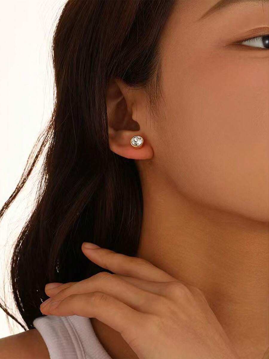 12 زوج من أقراط الأذن المرصعة بحجر الزركونيا لأبراج الأبراج، بتصميم أوروبي وأمريكي