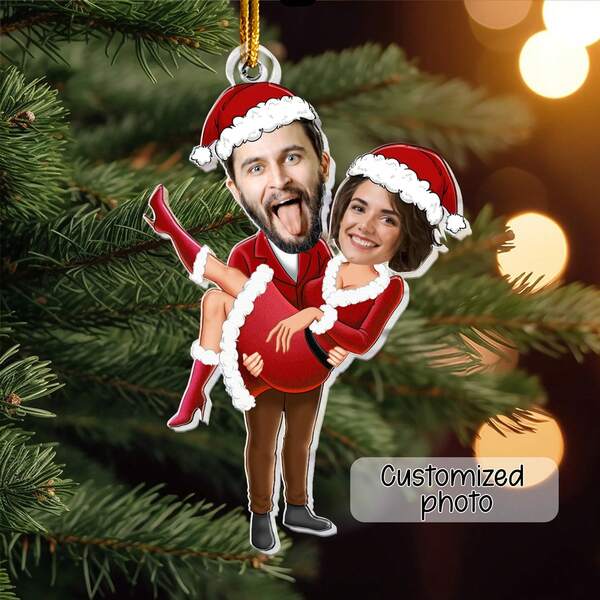 Personalized Christmas Gifts Custom Photos Couple Fun - Custom Photo Christmas Tree Ornaments Christmas Gifts Gifts For Him Fun Gifts Unique Gifts Christmas Tree Decorations Christmas Gift Tree Decorations Christmas Gifts