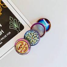 1pc 52mm Colorful Insect Design 4-Layer Zinc Alloy Metal Herb Grinder, Smoking Accessory Crusher - Colorful - View 8