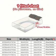 1pc Thick Faux Rabbit Fur Fitted Sheet, Mattress Protector Cover, (No Pillowcase, No Pillow Insert) Floral Pattern Fitted Sheet, Plush, Warm To The Touch, Wrinkle-Resistant, Removable And Machine Washable, Twin/Full/Queen Size - Ideal For Bedroom And Guest Room