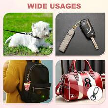 10/20pcs Rotating Trigger Clasp Metal Key Chain Spring Hook, For Hanging Key Chains, Dog Leashes, Crafts, Decorations, Bag Accessories