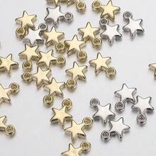 100pcs Fashion CCB Star Pentagram Pendant DIY Jewelry Accessories For Necklace And Bracelet - Random Color Mixing - View 3