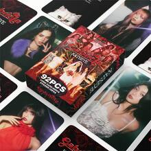 Kpop KATSEYE 照片 LOMO 卡套装 | 92 张 / 55 张 Gabriela、Lana、Sophia、Manon、Yoonchae、Mei LOMO 卡贴纸 | K-Pop 粉丝收藏和日记装饰 | 歌曲<Gnarly>双面全息卡礼盒，粉丝应援卡 | 学生生日礼盒，明信片新贺卡