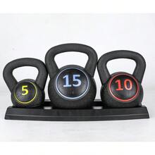 3 Pcs Kettlebell Set - 5lb, 10lb, 15lb Weight Lifting Training Kettle Bell For Cardio & Strength Exercise, Ideal For Home Gym Workouts - Default - View 1