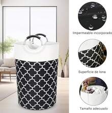 Laundry Baskets - Black Flowers - View 6