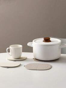 1 Stück Silikon Dicke Isolierunterlage, Multifunktions Tischset für Esszimmer, Küchen Streifen rutschfeste und hitzebeständige Tischset, waschbar, leicht zu reinigen, abwischbar, Dekoration für Feiertage, Hochzeiten und Partys - Verschiedenfarbig - Übersicht 5