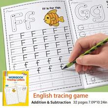 32 Seiten Kinder ABC Buchstaben Übungsheft | Geeignet für Vorschule und Kindergarten A-Z Buchstaben Praxis | Lustiges frühes Schreibheft mit Malseiten, Übungsheft, Zauberworte, schönes Geschenk, Übungsheft, interessant, strapazierfähiges Englisch Schreibheft, nützlich für den Schulanfang