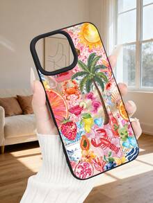 Colorful Tropical Fruit Print Phone Case, Shockproof And Durable Bumper Cover, Cute Summer Beach Pattern Design, Beautiful Artwork, Slim Fit And Scratch-Resistant, Perfect For Teens And Young Adults,Stylish Vacation Phone Accessory,Compatible With Iphone 17Promax/17Pro/17AIR/17/16Promax/16Pro/16Plus/16/15Promax/15Pro/15Plus/15/14Promax/14Pro/14Plus/14/13Promax/13Pro/13/12Promax/12Pro/12/11Promax/11Pro/11 - Màu vàng - Xem 6
