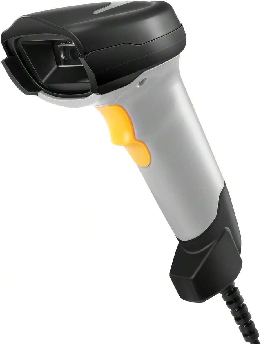 Barcode Scanner, Handheld QR Code Scanner USB Wired Connection 1D 2D ...