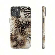 Animal Print Cheetah Zebra Tiger Phone Case Retro Design, Aesthetic Phone Cover For IPhone 16 Pro Max, , Pixel - Màu hỗn hợp 1 - Xem 3