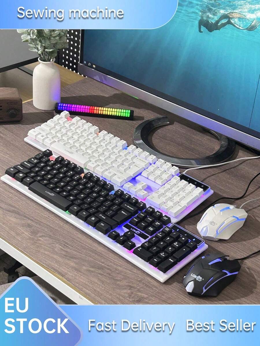 LED背光机械游戏键盘鼠标套装 - 彩色 - 查看 1
