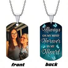 Customized Memorial Badge, Personalized Metal Keychain, Engraved Photo Necklace, Fashionable Pendant, Exquisite Customized Gift, Holiday Commemorative Items,Festive Calendar - Multicolor - View 57