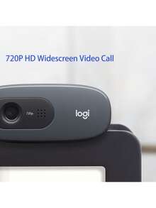 Logitech C270商務視訊會議攝影機 高清720P畫質 智慧自動光線校正 降噪麥克風通話清晰 - 黑色 - 查看 2