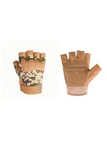 1 buc Mănuși de ridicare a greutăților, camuflaj respirabil, mănuși de fitness groase și căptușite pentru femei și bărbați, cu protecție completă a palmei, aderență și absorbție a șocurilor pentru antrenament, ciclism, antrenament, exerciții fizice, tracțiuni, alpinism și canotaj