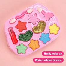 Kids' Dress-Up Toy Set For Gifting - Makeup Kit, Bowknot Handbag, Jewelry Storage Crossbody Bag | Perfect For Party, Birthday, Christmas - Multicolor - View 9
