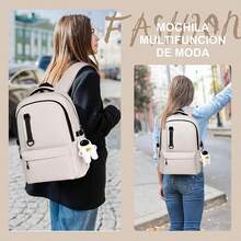 Multipurpose Small Backpack - ベージュ - チェックする 2