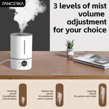 Umidificador de aroma PANCERKA 4L Adequado para quartos, salas de estar e cômodos grandes, com umidificação contínua, difusão de aromaterapia integrada e saída de névoa fria de 300 ml/h, aumentando rapidamente a umidade para uma experiência de ar confortável e duradoura - Plugue tipo C da UE (220-240V) - Ver 6