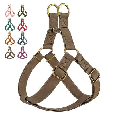 1 bộ dây đeo ngực cho chó bằng da PU, có thể điều chỉnh, phù hợp cho chó nhỏ, vừa và lớn, chống tuột, dây đeo ngực mềm mại cho thú cưng, thích hợp cho việc đi dạo và huấn luyện.