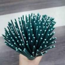 10/20/30/40/50/80/100支綠色塗層花莖，DIY手工藝與花藝鐵絲，防水鐵絲，適用於節日裝飾與手工項目，可用於植物攀爬支撐可調節花園格子架支架，可纏繞塑形，多用途人造花莖，超強韌易捲曲成不同形狀 - 彩色 - 查看 10