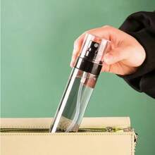 Ultra Fine Fog Refillable Spray Bottle -1.01 Oz To 4.06 Oz Portable Travel Spray Bottle Black Transparent Plastic Split Bottle For Hair Styling, Cleaning, Plant And Skin Care, Portable Travel Suit, Easy To Clean, PVC Free