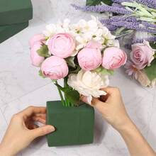 10 blocuri de spumă florală verde romantică (dimensiuni 10,9 cm x 7,3 cm x 4,4 cm), spumă de înaltă densitate, cu dublă utilizare, umedă/uscată, potrivită pentru decorațiuni cu flori proaspete și artificiale, potrivită pentru obiecte de artizanat lucrate manual, aranjamente centrale pentru masă de nuntă și petreceri, potrivită pentru 30 de scene, decorațiuni de nuntă, decorațiuni pentru evenimente, decorațiuni multifuncționale, decorațiuni durabile, decorațiuni pentru petreceri, spumă decorativă, decorațiuni de lungă durată, blocuri decorative din spumă, organizatori de evenimente.