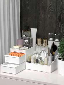 1pc Men's Dressing Box, Perfume Facial Cleanser Styling Spray Hair Gel Storage Rack, Desktop Storage Case, Bathroom Shelf, Bathroom Sink Storage Box, Multi-Purpose Storage Basket, Skin Care Products Bottle Storage Accessories, Gifts,Gifts For Women,Christmas Gifts,Gift Ideas For Women - Multicolor - View 6