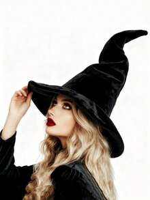5PCS Witch Hat, Height 38cm/14.96in Width 37/14.57in Witch Costume Large Witch Hat For Adults And Teens Halloween Gifts Christmas Gifts, New Year Gifts Easter Gifts Party Favors Queue Toys 1 Novelty Cosplay Accessory Halloween Costume Party Christmas Masquerade Carnival Magician Hat Easter Gift Stuffed Bag Gift A Surprise