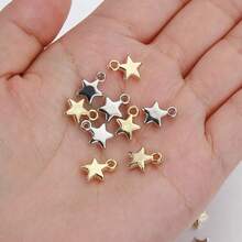 100pcs Fashion CCB Star Pentagram Pendant DIY Jewelry Accessories For Necklace And Bracelet - Random Color Mixing - View 4