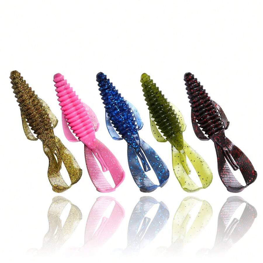 5pcs/15pcs Soft Lure Sinking Shrimp Fishing Bait, Outdoor Fishing Lure