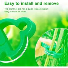 2025 New Plant Clips Climbing Plants Grape And Tomato Vine, Vegetables Plants, Garden Clips To Grow Upright Makes Plants Healthier Vine Clips Supporting Stems Of Flower(5Large +5 Small) - 1 - 查看 7
