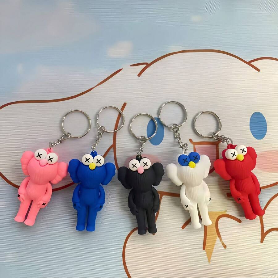 1 Móc khóa  cá nhân hóa dễ thương cho cặp đôi , Móc khóa mặt dây chuyền búp bê đơn giản Túi quà tặng nhỏ, Móc khóa túi, Mặt dây chuyền tinh tế, Đồ trang trí - Nhiều màu - Xem 1