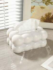 1 pieza Soporte para caja de pañuelos, Soporte de escritorio para pañuelos, Cubierta para caja de pañuelos, Caja de pañuelos de caramelo, Soporte decorativo para pañuelos, Caja de pañuelos creativa para el hogar, cocina, dormitorio, sala de estar, comedor, Caja de almacenamiento de plástico para el hogar, Decoración del hogar, Suministros para el hogar