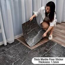 12/24 Stücke matte selbstklebende Vinylbodenplatten, 30x30cm, Marmoroptik, dick & abriebfest, einfache DIY-Installation, geeignet für Schlafzimmer, Küche, Wohnzimmer Boden und Wanddekoration, Heimdekoration Aufkleber - Verschiedenfarbig - Übersicht 2