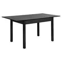 SUN YEE 160cm Extendable Dining Table Wooden Rectangular Kitchen Table Black - Black - View 9