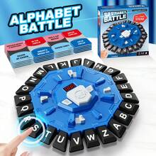 Alphabet Learning Game For Kids Ages 3+ - Interactive Letter Board Toy With ABC Blocks, Red & Blue Educational Family Fun, Strategy Game For Language Skills & Cognitive Development, Family Board Game | Playful Design | Engaging Game Play, Alphabet Toy|Christmas Birthday ThanksGiving Back To School Easter Holiday Children's Day Easter NewYear Gift For Boys Girls - Multicolor - View 13