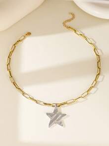 1 mặt dây chuyền hình sao biển bãi biển mùa hè, dây chuyền xích dày, thích hợp cho trang phục hàng ngày, tiệc tùng, nghỉ dưỡng, du lịch của phụ nữ - Nhiều màu - Xem 2