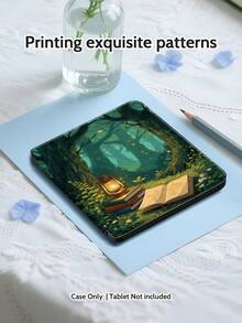 Kobo Cover With Protective Flap, Featuring A Night-Time Forest Reading Scene With Lanterns. Compatible With Kindle Paperwhite (12th Gen) Version 2024, Kindle Paperwhite (11th Gen) Version 2021, Kindle (11th Gen) Version 2022, Kindle (10th Gen) Version 2019, Kobo Clara Color/BW 2024,Kobo Clara 2E