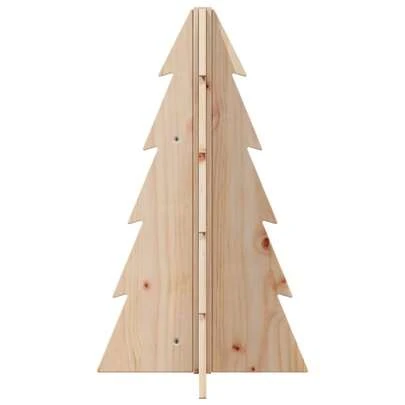 vidaXL Arbre de Noël en bois pour décoration 69,5cm bois massif de pin
