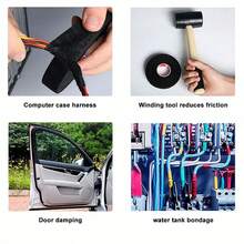 394ft/10m Heat Resistant Adhesive Cloth Tape - High Temperature Automotive Wire Harness Tape, Suitable For Car, Truck, RV Repair And DIY Projects, Automotive Repair | Textured Surface | Heat Resistant Material, Heat Resistant Tape - Multicolor - View 6