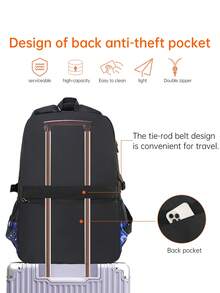 Set de rucsac cu imprimeu Star Element, capacitate mare, buzunare multiple, bretele reglabile, închidere cu fermoar, potrivit pentru școală, serviciu, călătorii, sport, unisex, excelent pentru întoarcerea la școală sau cadou de Crăciun