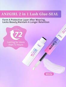 10/5/3/1 unidades Pegamento y sellador de pestañas de 10ml, removedor de 5ml, resistente al agua y de larga duración para uso todo el día, 2 en 1 para extensiones de pestañas DIY
