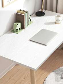 1 卷木纹自粘可移除壁纸，适用于乡村风格的台面、橱柜、桌子、衣柜、墙面翻新贴纸、可剥离墙板、壁纸 - 白色 - 查看 4