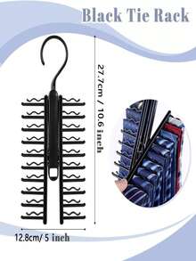 1pc Multi-Layer Tie, Scarf, Belt Display Rack, Convenient Storage And Showcase - Multicolor - View 6