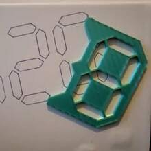 3 Pieces1-9 Number DIY Digital Painting Stencil Set - Turquoise And White Gridlined Stencil Panels For Art, Wall Stickers, Planners, Scrapbooking, Craft Materials - Reusable Dotted Guides For Hand Drawn Crafts, Stencils, Building Materials, Stenciling Tools