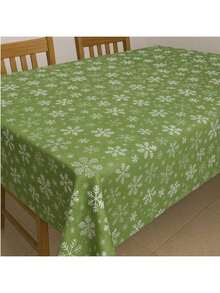 Toalha de Mesa Oxford Natal Estampada Sortida Papai Noel Vermelho Verde Enfeites Natalinos Ceia Jantar Decoração Mesa Cozinha