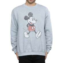 Disney Mens Walking Mickey Mouse Sweatshirt (Sports Grey) - Grey - View 6