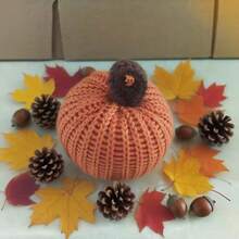 感恩节丰收南瓜装饰品，家居摆件，丰收季悬挂装饰品，超柔软手工针织面料，卡通填充蔬菜，圣诞节万圣节礼物装饰品