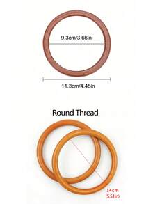Tay cầm bằng gỗ 1/2 inch, Tay cầm tròn bằng gỗ, Tay cầm tròn bằng gỗ thủ công, Dây đeo túi bằng gỗ, Phụ kiện tay cầm túi xách, Ví gỗ kiểu cổ điển, Giỏ dã ngoại có tay cầm bằng gỗ, Túi xách nữ thời trang có tay cầm bằng gỗ, Tay cầm túi xách thay thế thủ công, Thích hợp cho phụ kiện thủ công DIY - Nhiều màu - Xem 8