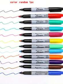 2 Sets Different Colored Markers, Including 12 Colored Markers And 10 Black Permanent Markers. These Marker Pens Are , Waterproof, And Quick Drying, Suitable For Use In Classrooms And Offices, As Well As For Back To School Painting Supplies